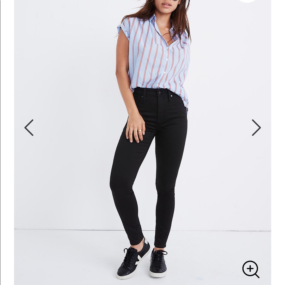 MADEWELL High Rise Black Skinny Jeans NWOT